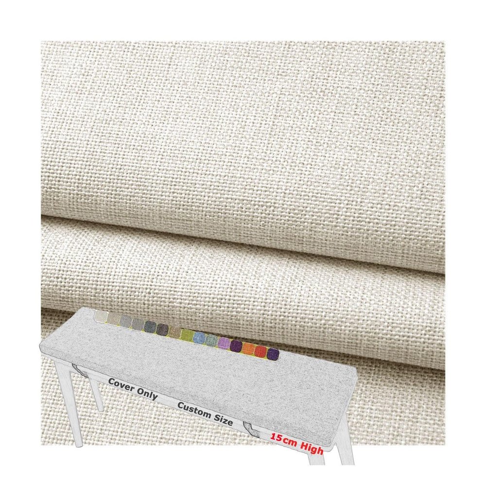 Miecoae Linen Pallet Cushion Backrest Cover, Multiple Colors, Custom Indoor Cushion Cover with Zipper, Non-Slip, 15 cm Thick, 120 x 45 cm
