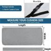 Miecoae Linen Pallet Cushion Backrest Cover, Multiple Colors, Custom Indoor Cushion Cover with Zipper, Non-Slip, 15 cm Thick, 120 x 45 cm view 4