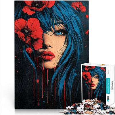 Girl and Poppies 2,000-Piece Puzzle for Adults