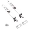 Stainless Steel Flush Bolt Set for Composite Doors, Top and Bottom Edge Mounting view 2