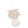 SEWACC Beige Macrame Wall Hanging with Tassels view 1