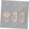 SEWACC Beige Macrame Wall Hanging with Tassels view 4