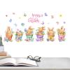 Window Stickers, 2 Sheets, Easter Egg, Bunny and Flower Pot Design view 1