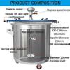 Pneumatic Paint Mixer for Large Open Buckets view 4