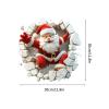 qixeuoa Christmas Window Decorations - Santa PVC Glass Stickers view 3
