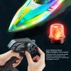 BOROCO RC Boat with Dual Motors and LED Lights view 3