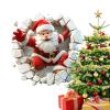 Christmas Window Stickers - PVC Decorative Santa Claus view 1