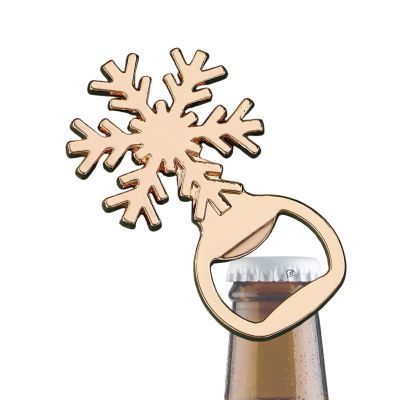 Ergonomic Bottle Opener - Zinc Alloy with Christmas Design
