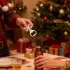 Ergonomic Bottle Opener - Zinc Alloy with Christmas Design view 2