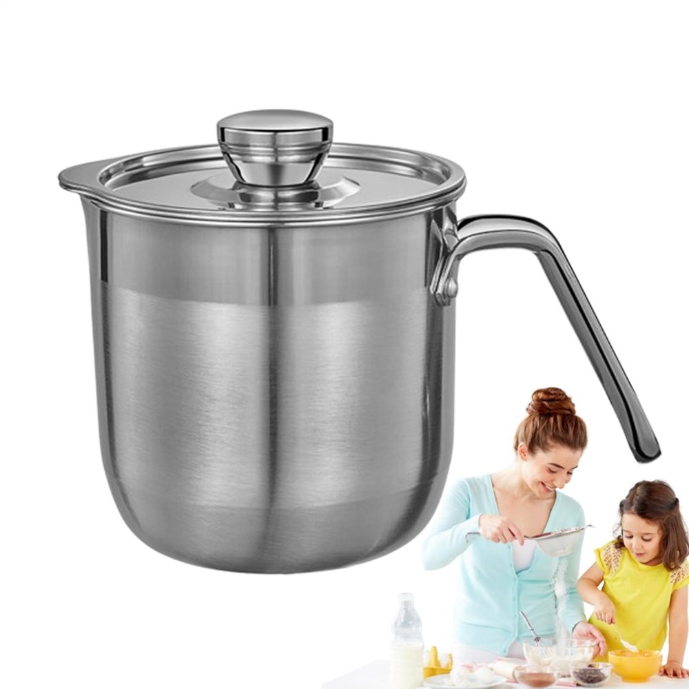6.1-Inch Egg Yolk Separator with Handle and Lid