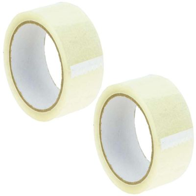 Stage Tape - 2 Roll Package Tape 66m x 48mm Transparent