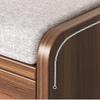 Narrow Rattan Shoe Cabinet with Entryway Bench view 4