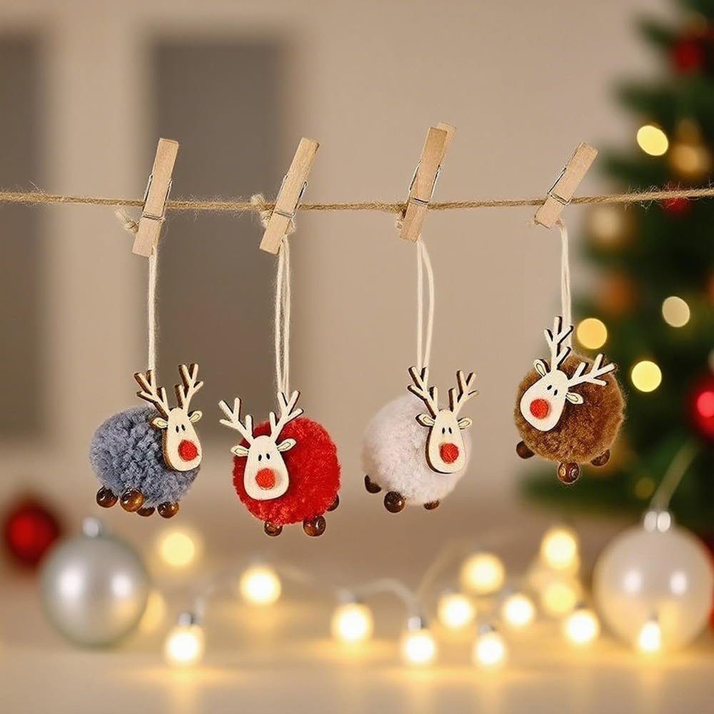 8 Handcrafted Wooden Christmas Ornaments