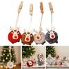 8 Handcrafted Wooden Christmas Ornaments view 2