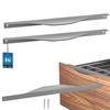 KOTARBAU 2-Piece Cabinet Handle Set, 320/340 mm, Silver, ZnAl view 1