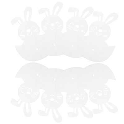 HOMSFOU 8-Piece Felt Cutlery Holders in Bunny Shape