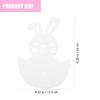 HOMSFOU 8-Piece Felt Cutlery Holders in Bunny Shape view 2