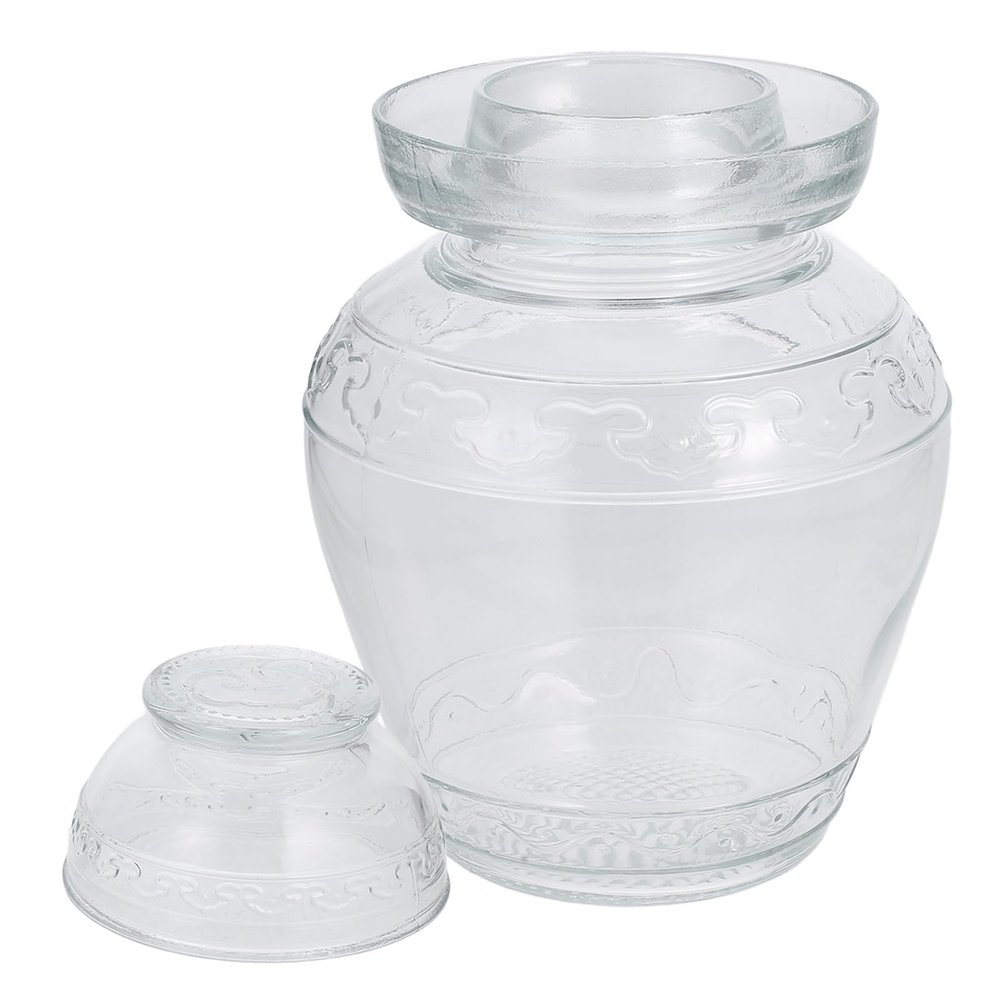 1-Pc. Sealed Glass Pickle Jar for Food and Kitchen Use