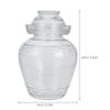 1-Pc. Sealed Glass Pickle Jar for Food and Kitchen Use view 2