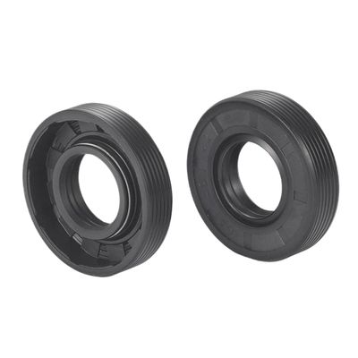 10-Pack Nitrile Rubber Oil Seals, 19 x 35 x 8 mm, Black