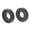 10-Pack Nitrile Rubber Oil Seals, 19 x 35 x 8 mm, Black view 1