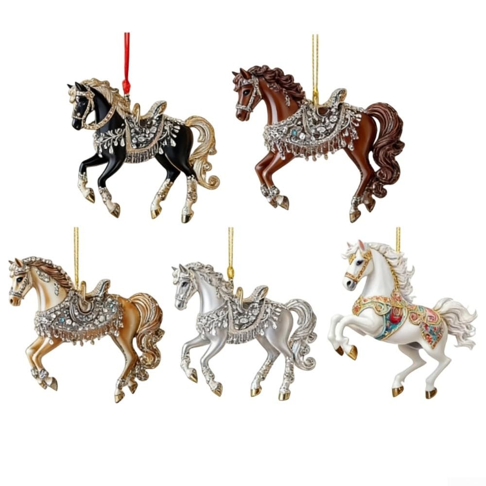 Acrylic Horse Ornament Set