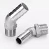 45-Degree Elbow Fitting, Stainless Steel Pipe Fitting, Male to Hose Barb view 2