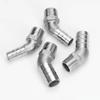 45-Degree Elbow Fitting, Stainless Steel Pipe Fitting, Male to Hose Barb view 3
