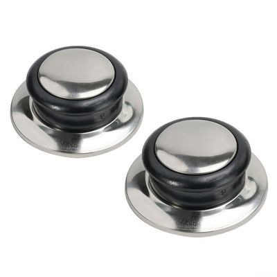 2 x Stainless Steel Lid Knobs