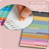 Spielefabrik Couple Calendar 2027, 3 Columns, Couple Planner 16 x 32.5 cm, Pastel Planner for Two with Love Quotes, Wall Calendar for Couples, Includes 528 Stickers view 4