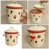 Vintage Enameled Small Cooking Pot with Lid, 1.2 L, Retro Style view 3