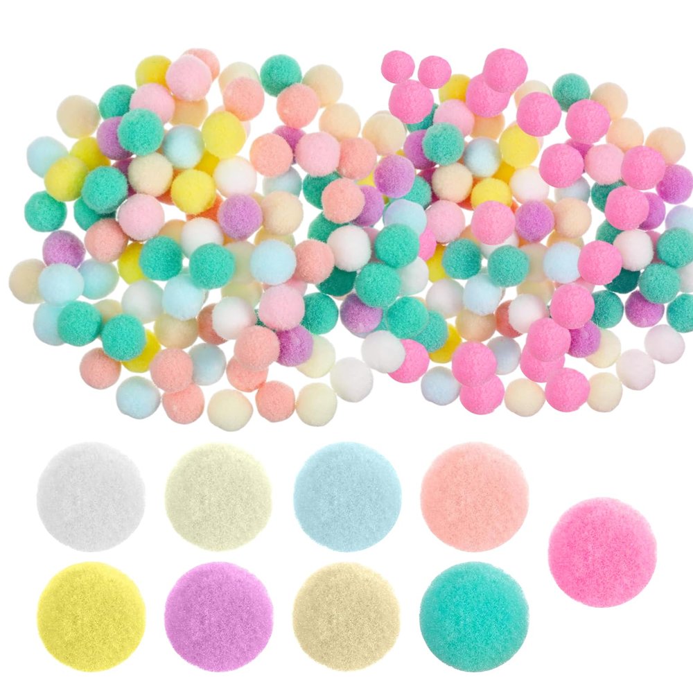 260 Craft Pompons, 1-3cm Felt Balls for DIY