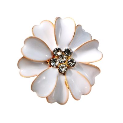 Rhinestone Flower Button Covers for Women