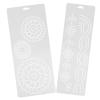 2-Piece White Plastic Cross-Stitch Cutting Template for Beginners view 1