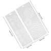 2-Piece White Plastic Cross-Stitch Cutting Template for Beginners view 2