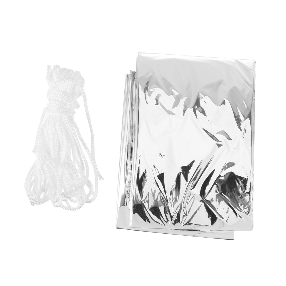 OHPHCALL Winter Theme Party Emergency Tent, 2-Pack, PET, Silver