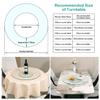 Tempered Glass Lazy Susan, 360° Rotating Serving Tray view 2