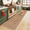 Voxirum Brown Hallway Runner Rug, Washable, Non-Slip, 20 x 138 in view 2