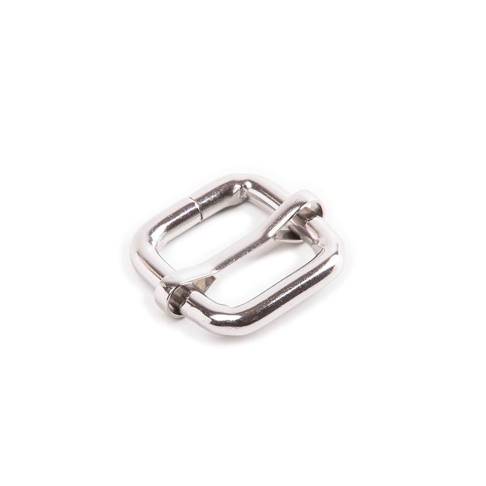 Generic Ladder Buckle | Adjuster | Steel Strap Slider, Nickel-Plated, Variable Bridge (2, 20mm)