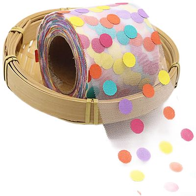 Polka Dot Polyester Tulle Netting for DIY Hair Accessories