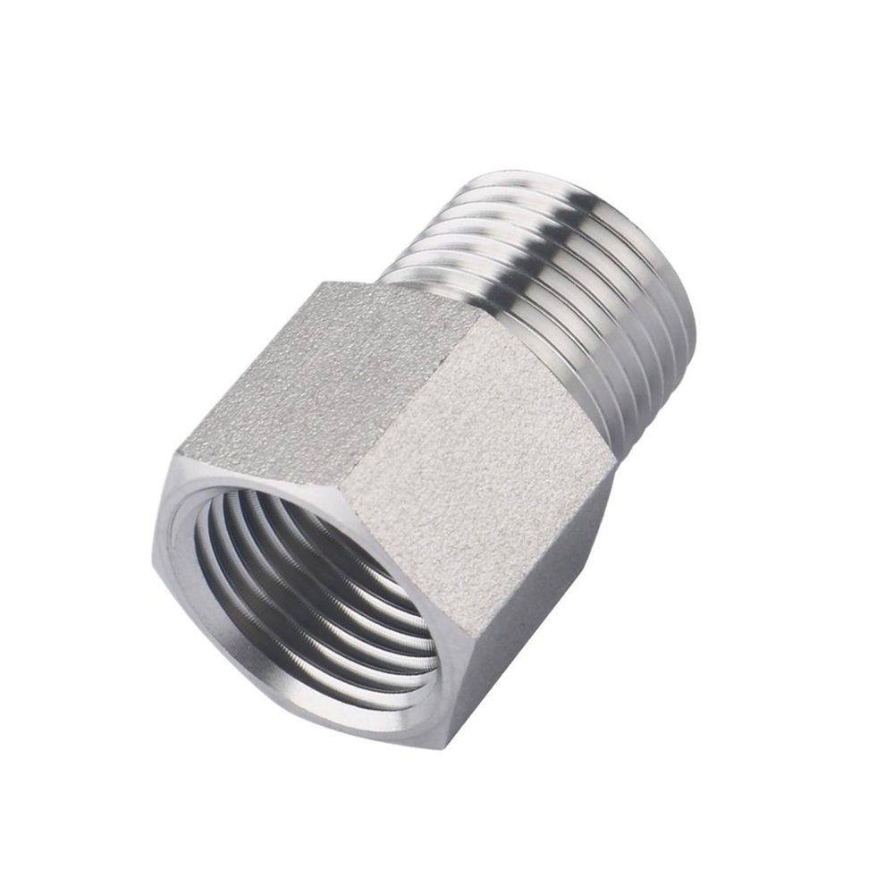 YANGC M10x1 to M20x1.5 Metric Female-to-Male Threaded Reducer Adapter, 304 Stainless Steel