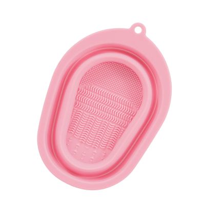 Silicone Makeup Brush Cleaning Mat - Foldable Cleaning Bowl