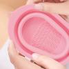 Silicone Makeup Brush Cleaning Mat - Foldable Cleaning Bowl view 2
