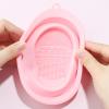 Silicone Makeup Brush Cleaning Mat - Foldable Cleaning Bowl view 3