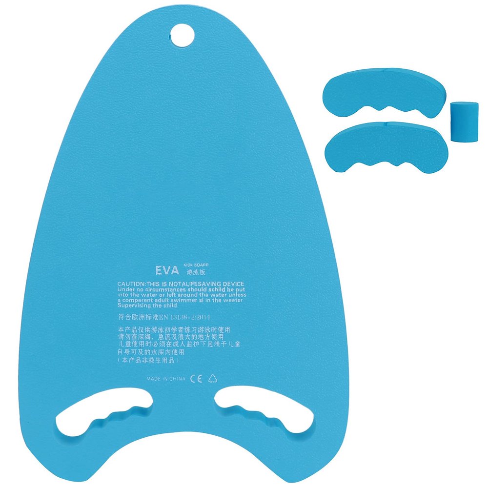 Swimming Kickboard with Handle, EVA Foam, Blue
