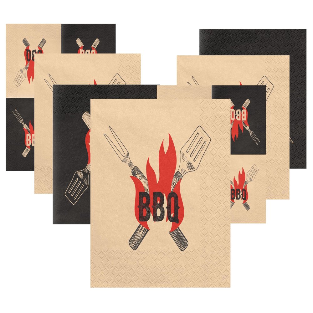 BBQ Napkins for Grill Party - 20 Pack