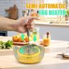 Stainless Steel Egg Whisk - Semi-Automatic Hand Mixer view 2