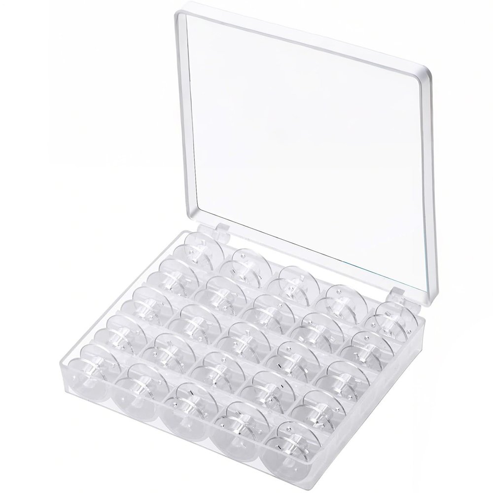 Sewing Machine Bobbins - Class 15, 25-Piece Organizer