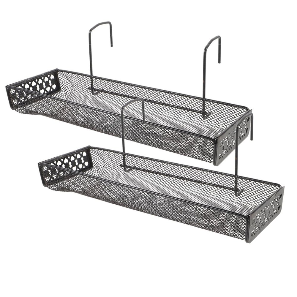 LIFKICH Black Iron Hanging Shelf for Office and Balcony