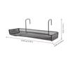LIFKICH Black Iron Hanging Shelf for Office and Balcony view 2